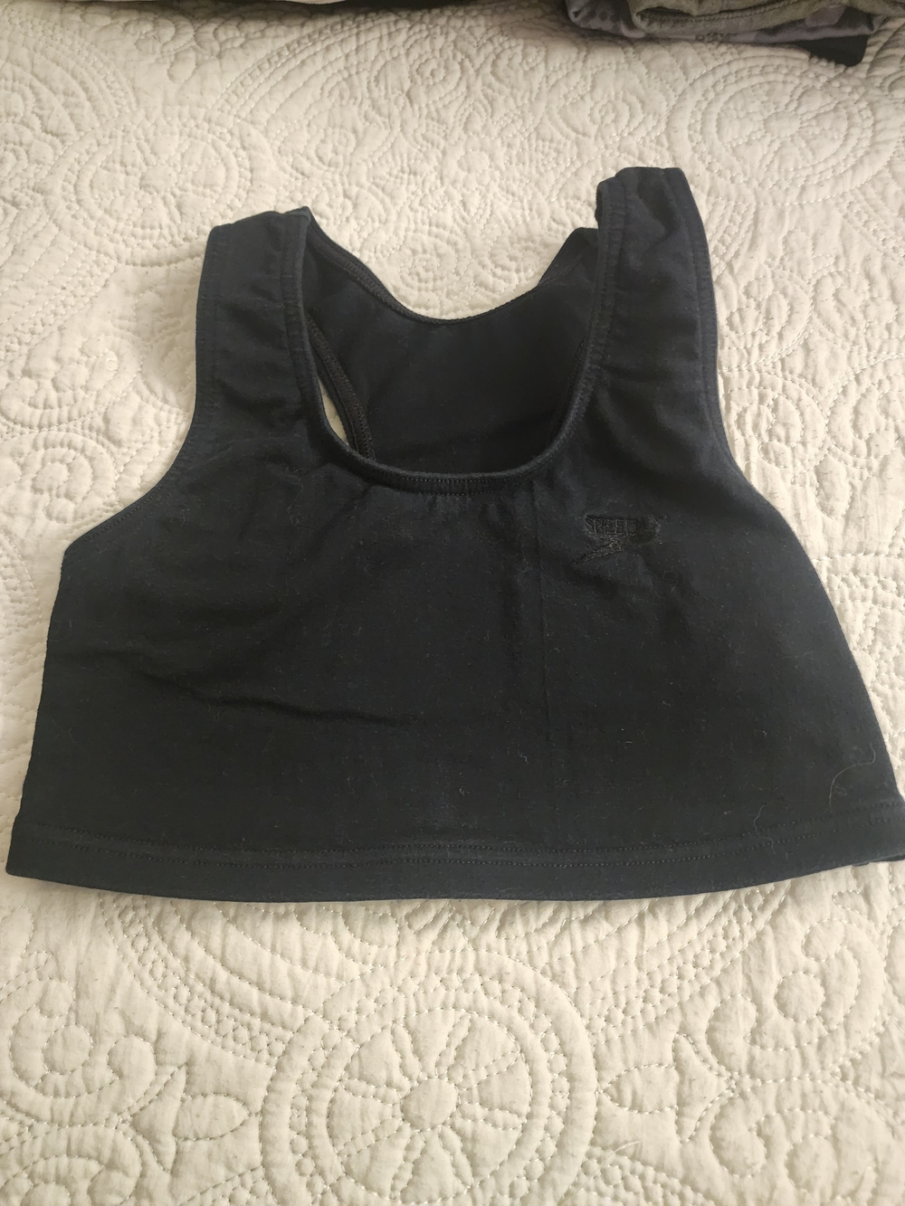 Speedo Black Women's Sports Crop Bra